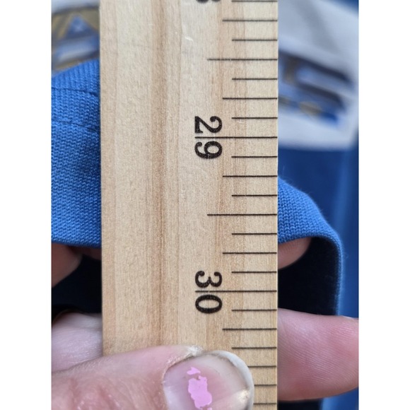 Avirex Varsity Shirt Mens 2XL Blue 1/4 Zip Mock Neck Jersey Logo Athletic Top - Picture 10 of 10